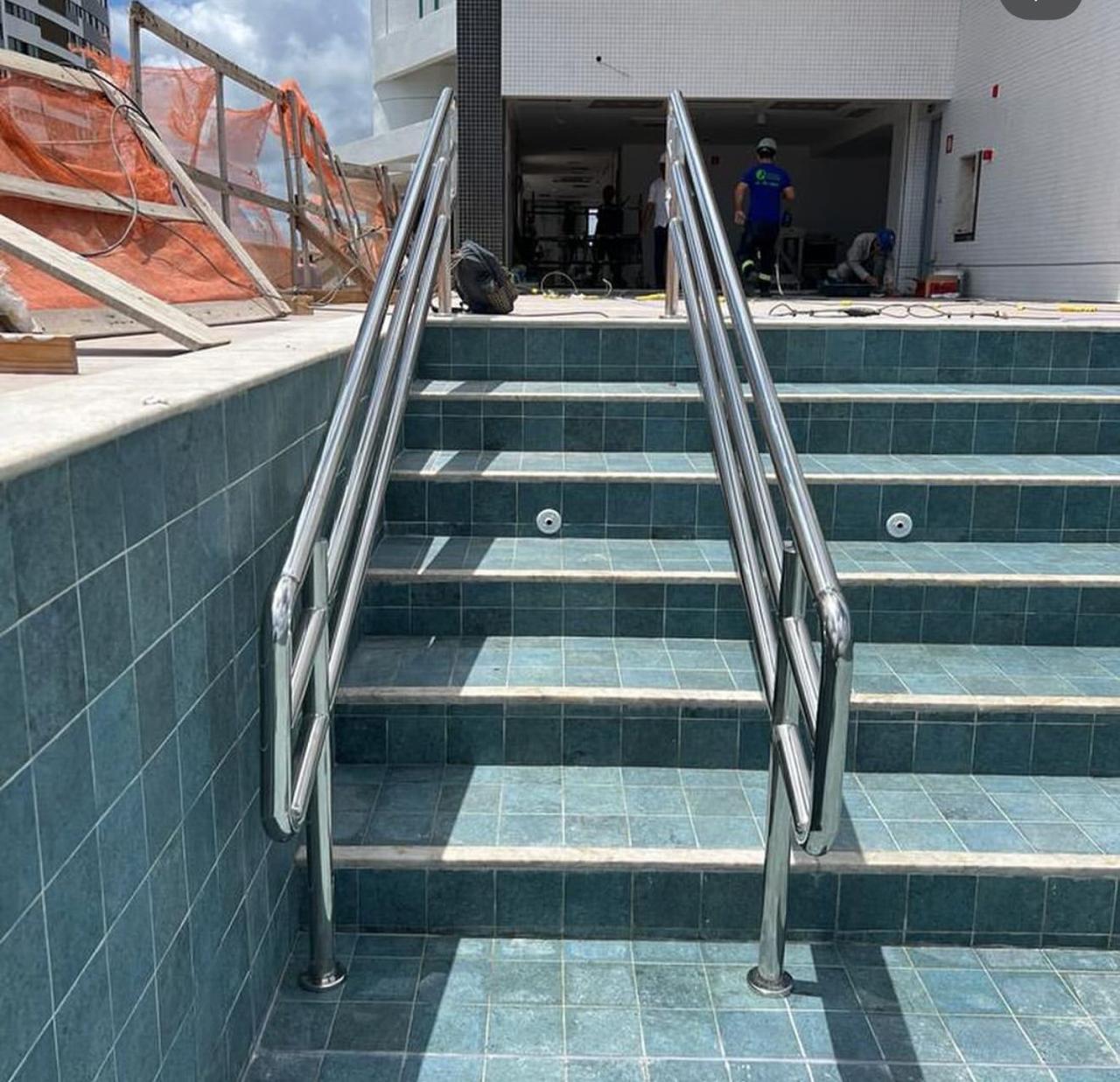 Guarda-corpo em aço inox executado pela ArtService